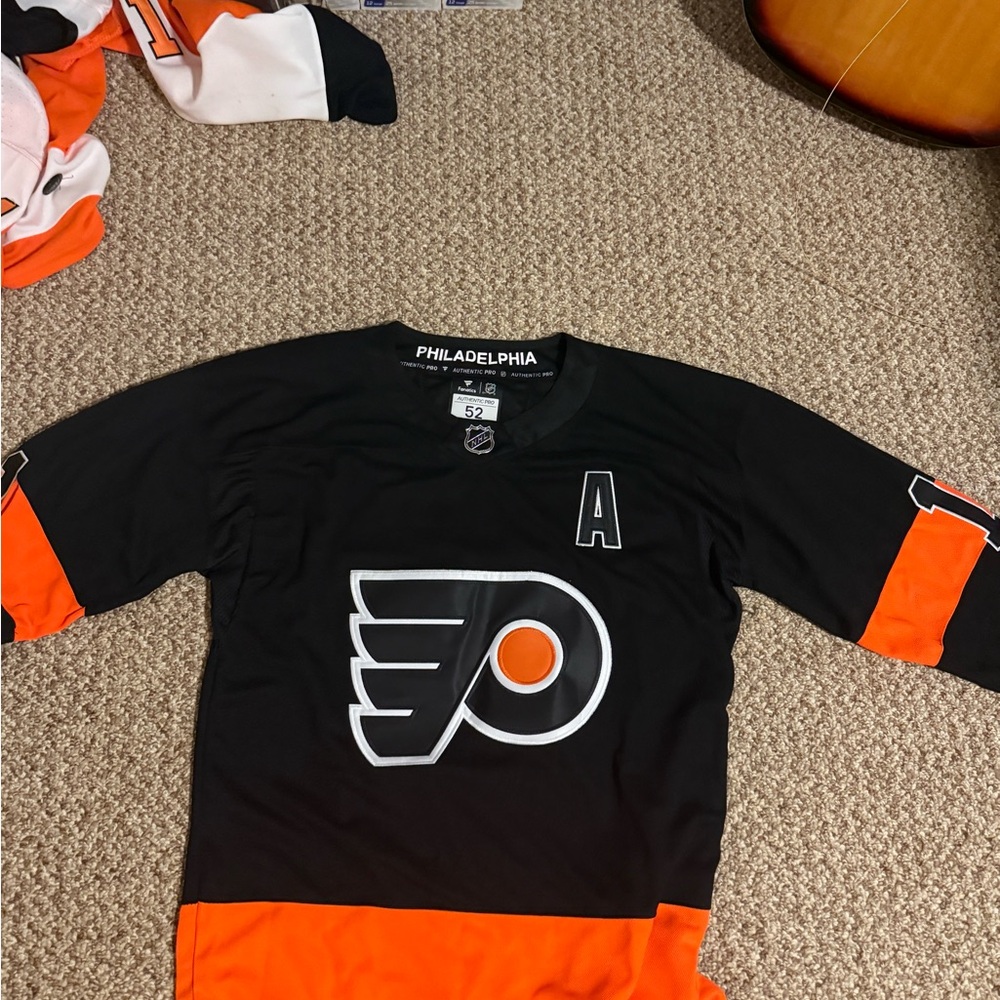 Fanatics Black and Orange Sports Jersey